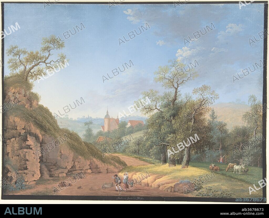 Peasant Family in a Landscape. Artist: Johann Friedrich Nagel (German, Waldheim 1765-1825 Meißen). Dimensions: sheet: 11 7/8 x 15 7/8 in. (30.2 x 40.3 cm). Date: late 18th-19th century.