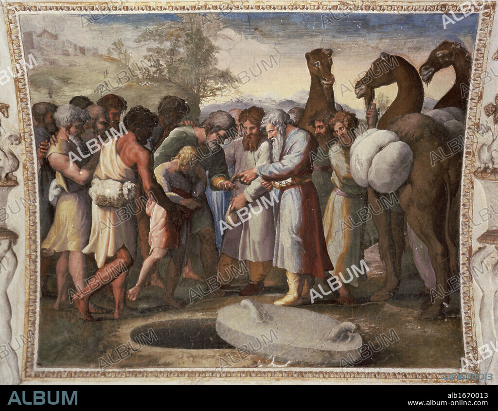 Joseph Sold Into Slavery  Raphael (1483-1520 Italian)  Fresco  St Peter's Basilica, Vatican City.