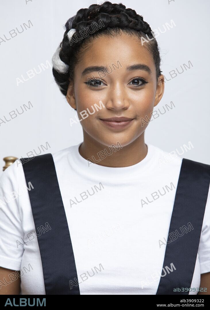 September 7, 2018 - Toronto, Canada - AMANDLA STENBERG promotes the movie 'The Hate U Give' during Toronto Film Festival. 07/09/2018