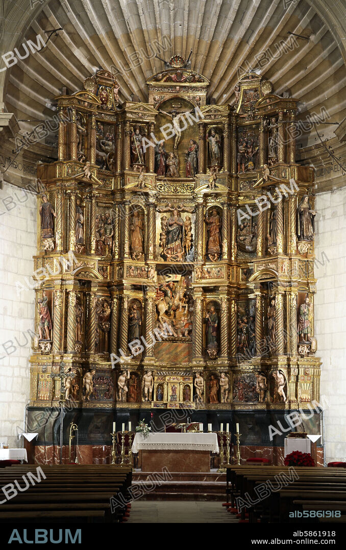 Jumilla; Iglesia parroquial de Santiago; retablo Mayor (siglo XVI) de Diego y Francisco de Ayala.
