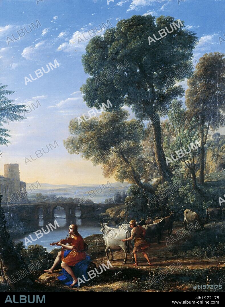 Landscape with Apollo and Mercury, by Claude Lorrain (1604-1682).