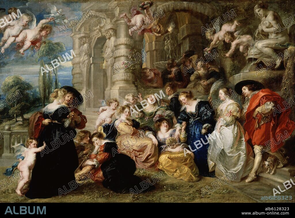 PETER PAUL RUBENS. EL JARDIN DEL AMOR - 1633-1634 - O/L - 199x286 - NP 1690 - BARROCO FLAMENCO.
