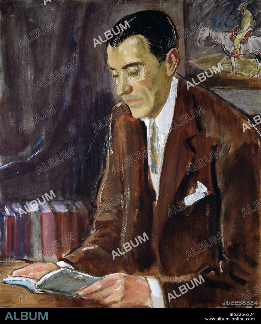 PEREZ DE AYALA , RAMON. ESCRITOR ESPAÑOL. OVIEDO 1888 - 1962. OLEO DE MAURICE FROMKES. CENTRO ARTE REINA SOFIA. MADRID.
