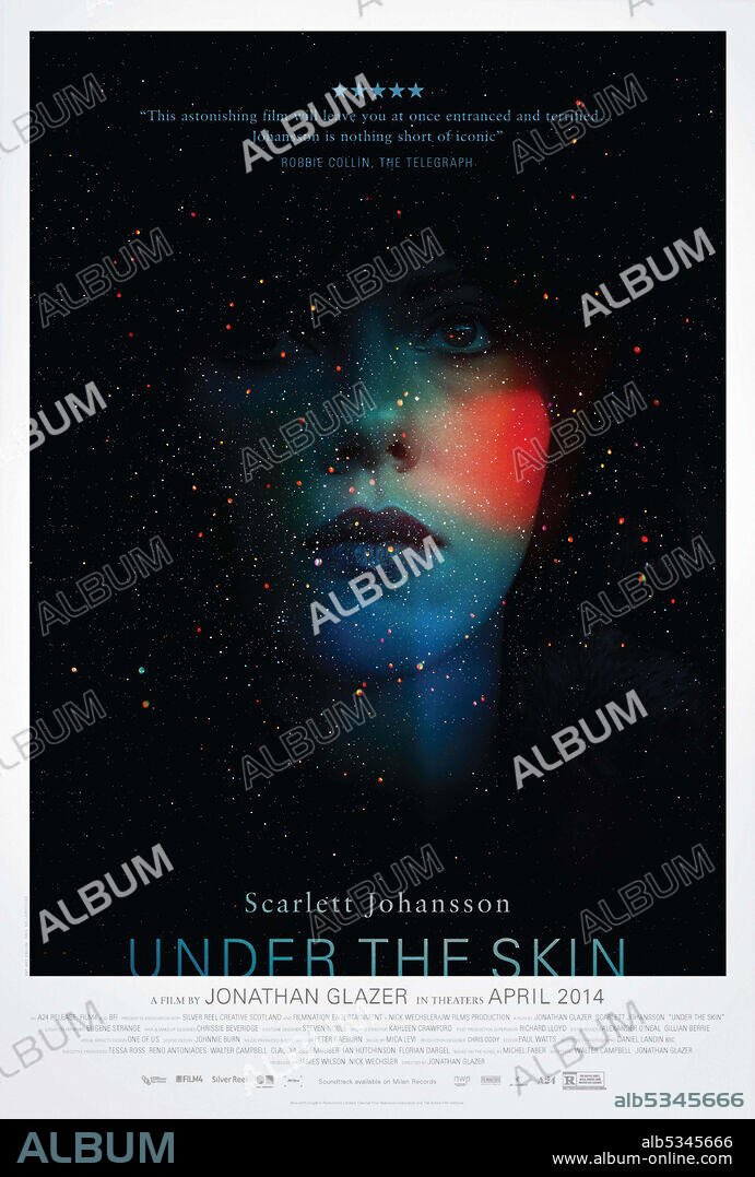 SCARLETT JOHANSSON en UNDER THE SKIN, 2013, dirigida por JONATHAN GLAZER. Copyright FILM4.