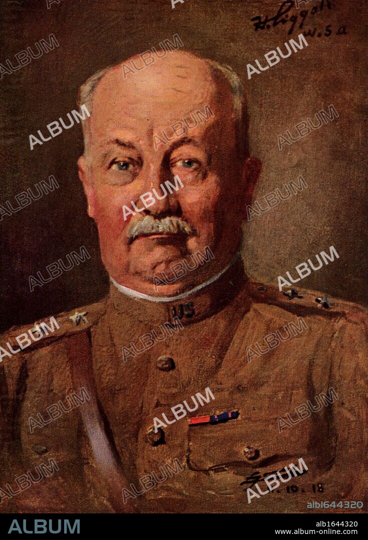 General Hunter Liggett (1857-1935) American Army officer who graduated from West Point in 1879. In the First World War he served as Pershing's chief-of-staff. In October 1918 he succeeded Pershing. Liggett in 1918.  (Photo by: Universal History Archive/UIG via Getty Images).