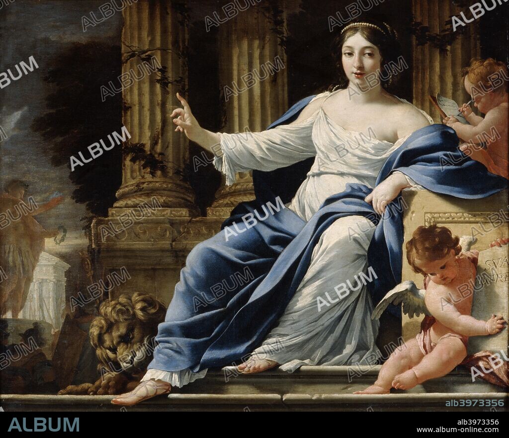 'Polyhymnia, Muse of Eloquence', 17th century. From the Musee du Louvre, Paris.