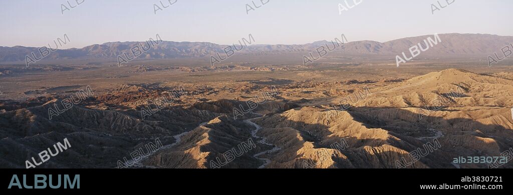 View from Font's Point at sunrise in Anza-Borrego Desert State Park, California.