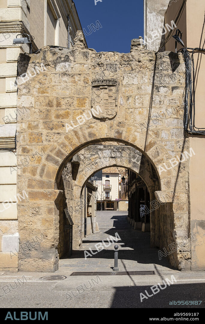 Puerta de Castilla, recinto amurallado, San Esteban de Gormaz, Soria, Comunidad Autónoma de Castilla, Spain, Europe.
