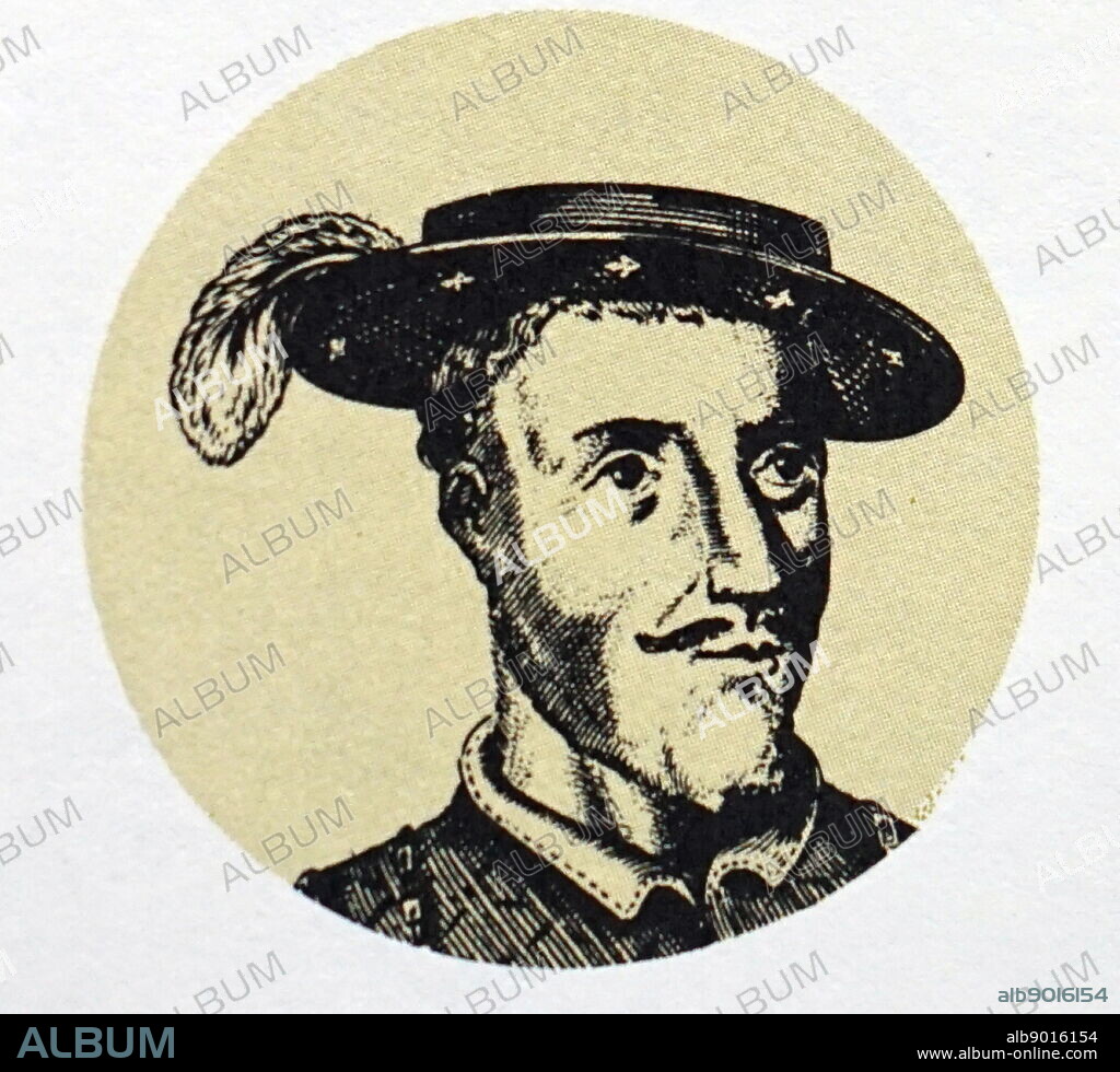 Portrait of Juan de Grijalva (1489-1527) a Spanish conquistador, and relation of Diego Velázquez. Dated 16th Century.