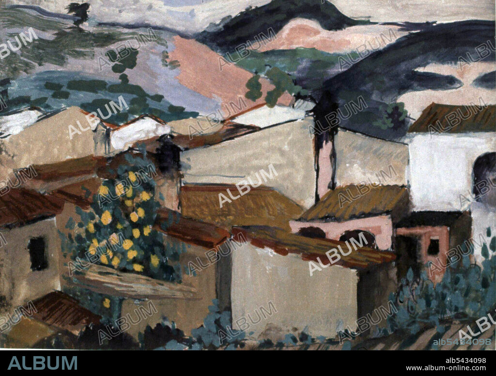 MANUEL HUGUE. MANOLO. MANUEL MARTINEZ HUGUE. ESCULTOR Y PINTOR ESPAÑOL. BARCELONA 1872-1945. " PAISAJE " , ACUARELA. ATENCION: AUTOR CONTEMPORANEO SUJETO A COPYRIGHT ©. EL CLIENTE FINAL ES RESPONSABLE DE LA GESTION DE LOS DERECHOS DE AUTOR CON LAS SOCIEDADES EXISTENTES DE GESTION DE DERECHOS O DIRECTAMENTE CON LOS ORGANISMOS TITULARES DE LOS MISMOS.