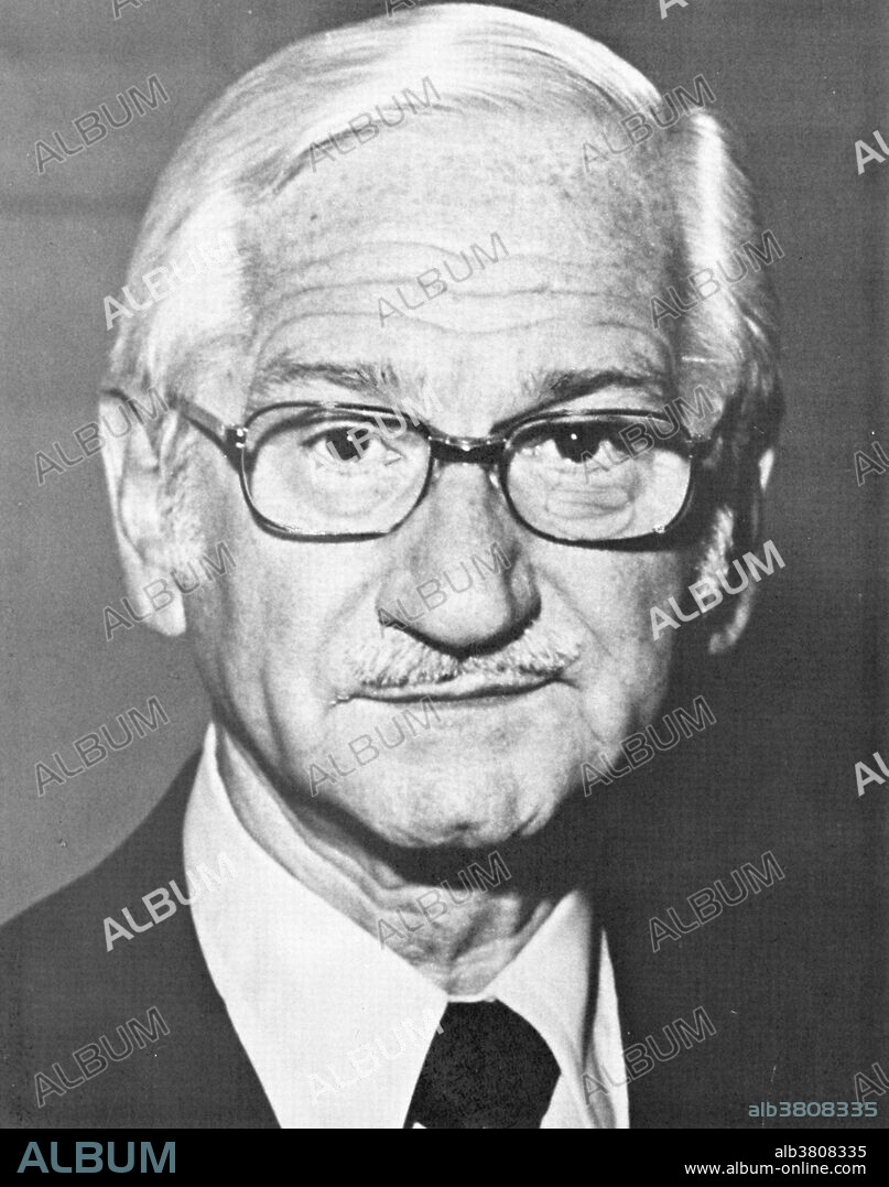 Albert Bruce Sabin, American medical researcher, best known for having developed the first vaccine for polio. However, after much controversy, The New York Health Department recommended Salk's vaccine be given preference over Sabin's. (c 1974).