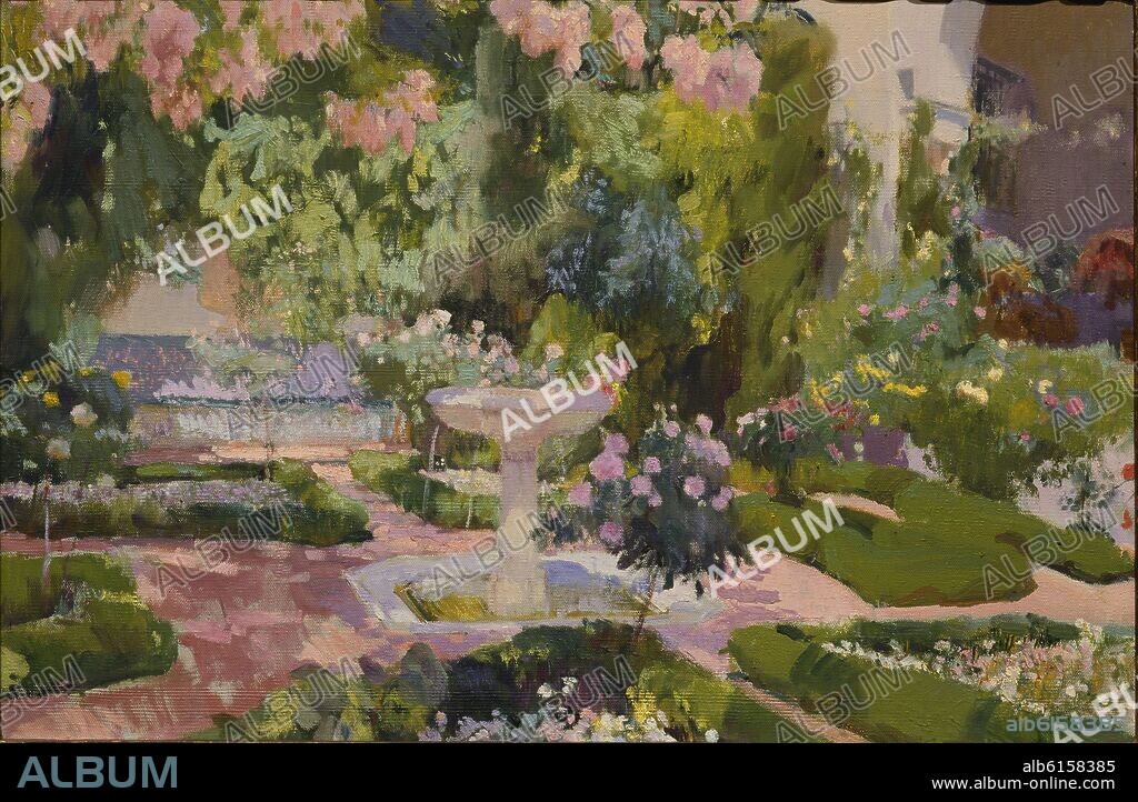JOAQUIN SOROLLA. JARDIN DE LA CASA SOROLLA - 1918.
