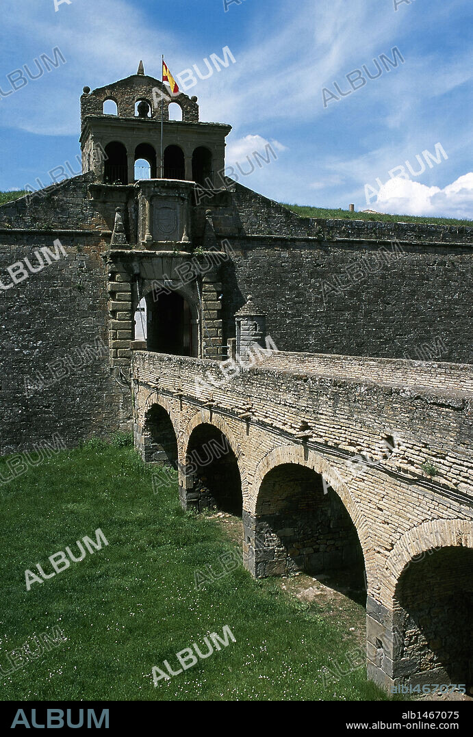 Spain. Aragon. Jaca. The Citadel, built in the 16th century by Tiburzio Spannocchi.