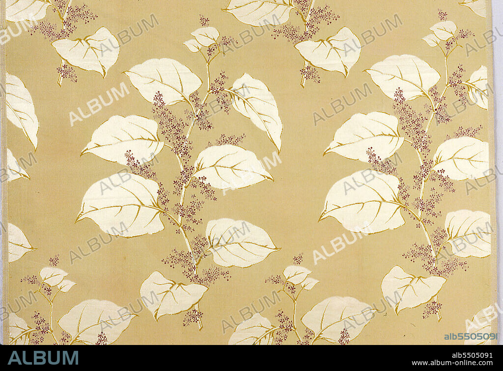 CHARLES FREDERICK WORTH. Panel (Dress Fabric), France, c. 1880.