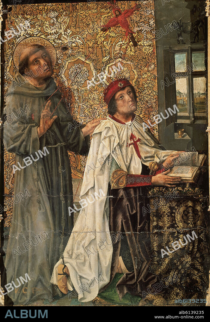 JUAN DE SEGOVIA. CAPILLA DE SANTIAGO - RETABLO MAYOR DE LOS LUNA - DET ALVARO DE LUNA (1390/1453).