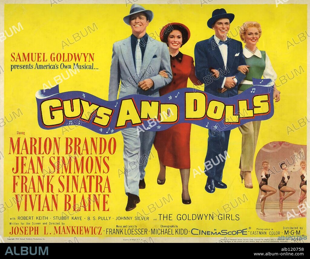 Poster of GUYS AND DOLLS, 1955, directed by JOSEPH L. MANKIEWICZ