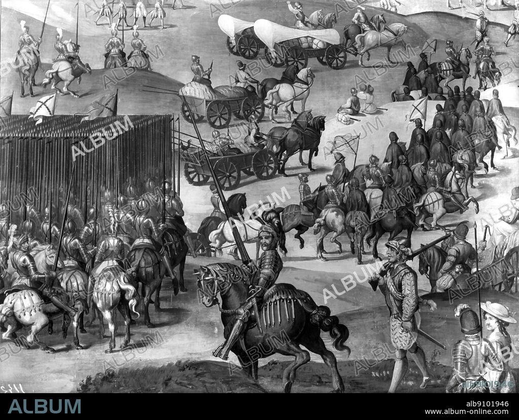 Battle of San Quentin : the Spanish defeated the French at this battle during the Franco Habsburg War. 10 August 1557.