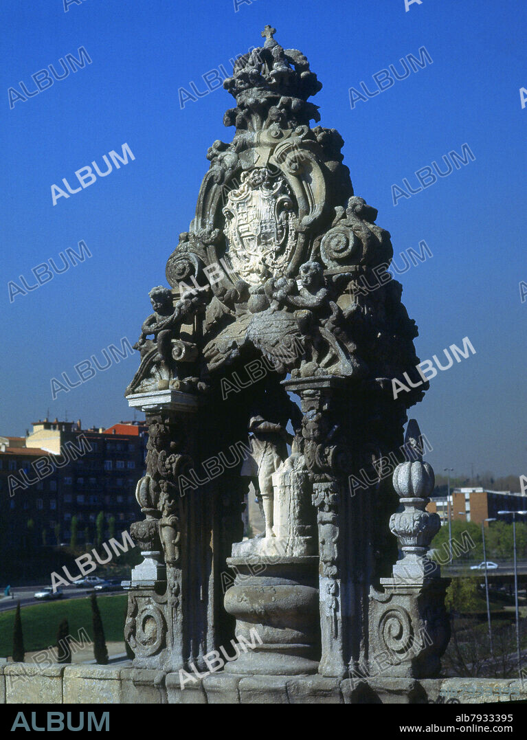 JUAN ALONSO VILLABRILLE Y RON (1663-1732) JUAN RON. HORNACINA DE SAN ISIDRO SACANDO A SU HIJO DEL POZO - FOTO AÑOS 90.