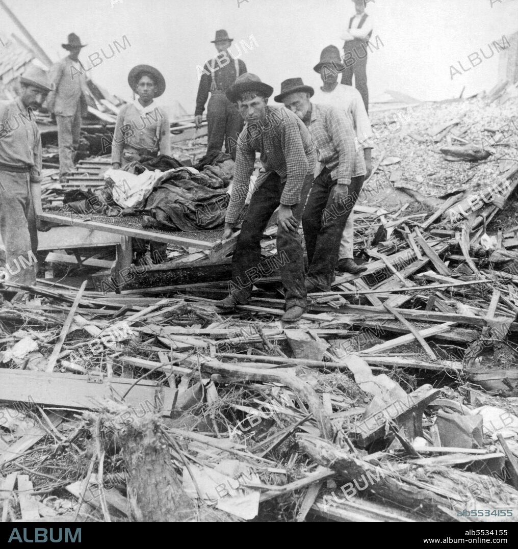 The Hurricane of 1900 made landfall on September 8, 1900, in the city of Galveston, Texas, in the United States. It had estimated winds of 145 miles per hour (233 km/h) at landfall, making it a Category 4 storm on the Saffir–Simpson Hurricane Scale. It was the deadliest hurricane in US history. The hurricane caused great loss of life with the estimated death toll between 6,000 and 12,000 individuals; the number most cited in official reports is 8,000, giving the storm the third-highest number of deaths or injuries of any Atlantic hurricane, after the Great Hurricane of 1780 and 1998's Hurricane Mitch. The Galveston Hurricane of 1900 is the deadliest natural disaster ever to strike the United States. The hurricane occurred before the practice of assigning official code names to tropical storms was instituted, and thus it is commonly referred to under a variety of descriptive names. Typical names for the storm include the Galveston Hurricane of 1900, the Great Galveston Hurricane, and, especially in older documents, the Galveston Flood. It is often referred to by Galveston locals as The Great Storm or The 1900 Storm.
