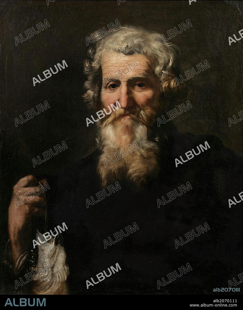 JUSEPE DE RIBERA. José de Ribera / 'Saint Andrew', 1641, Spanish School, Oil on canvas, 76 cm x 63 cm, P01077.