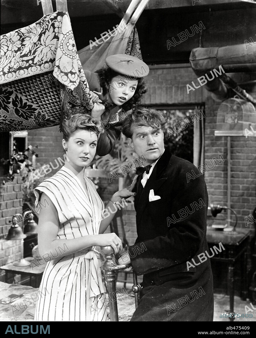 ESTHER WILLIAMS and RED SKELTON in BATHING BEAUTY, 1944, directed by GEORGE SIDNEY. Copyright M.G.M.