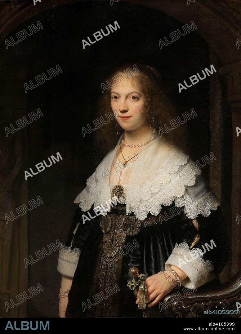 REMBRANDT. Portrait of a Woman, Possibly Maria Trip. Dating: 1639. Measurements: h 107 cm × w 82 cm.