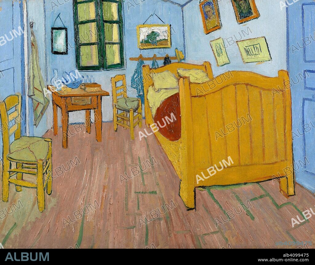 VINCENT VAN GOGH. The Bedroom. Date: October 1888, Arles. Dimensions: 72.4 cm x 91.3 cm, 92.2 cm x 111 cm.
