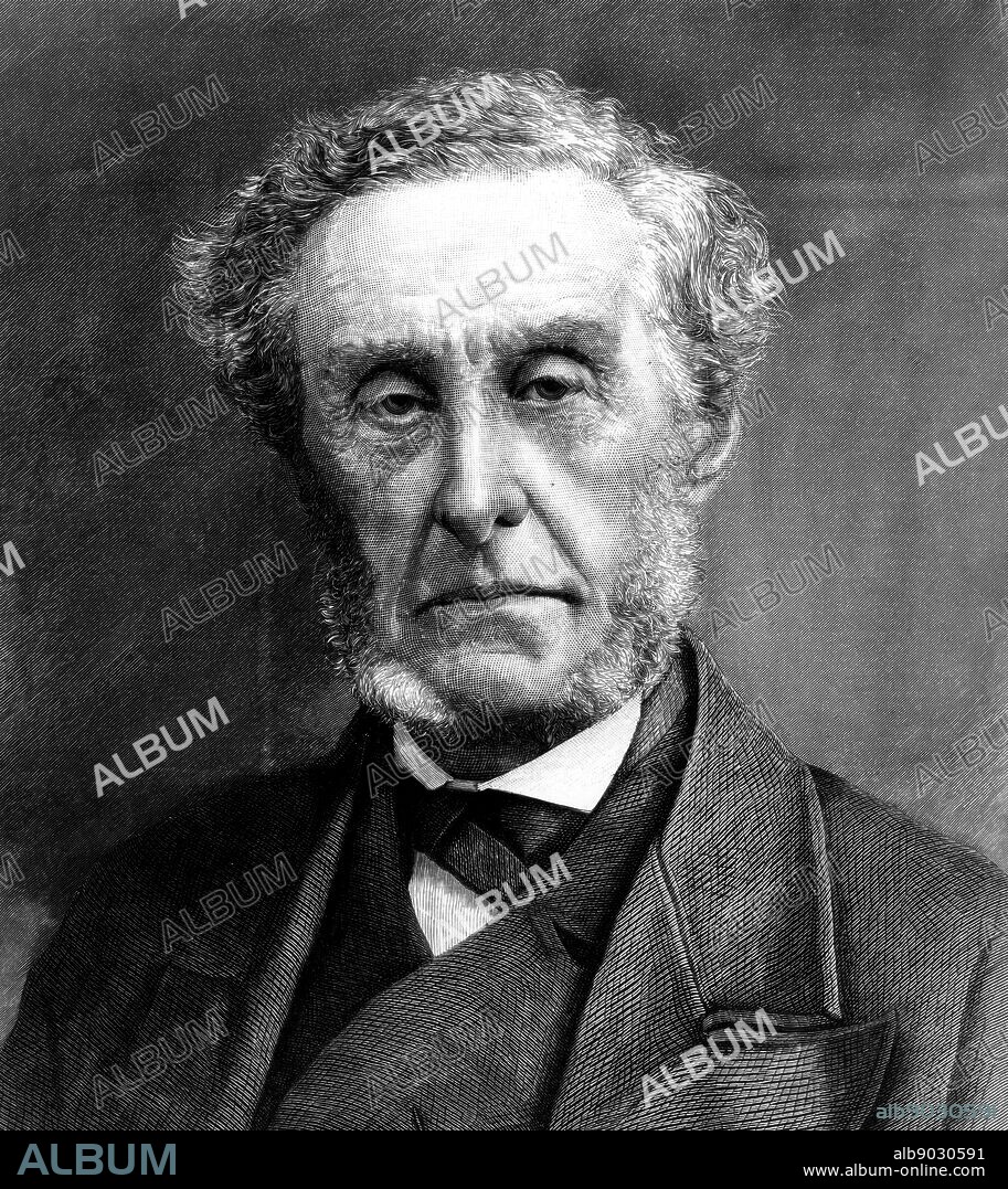Portrait of Anthony Ashley-Cooper, 7th Earl of Shaftesbury (1801-1885) an English politician, philanthropist, and social reformer. Dated 19th Century.