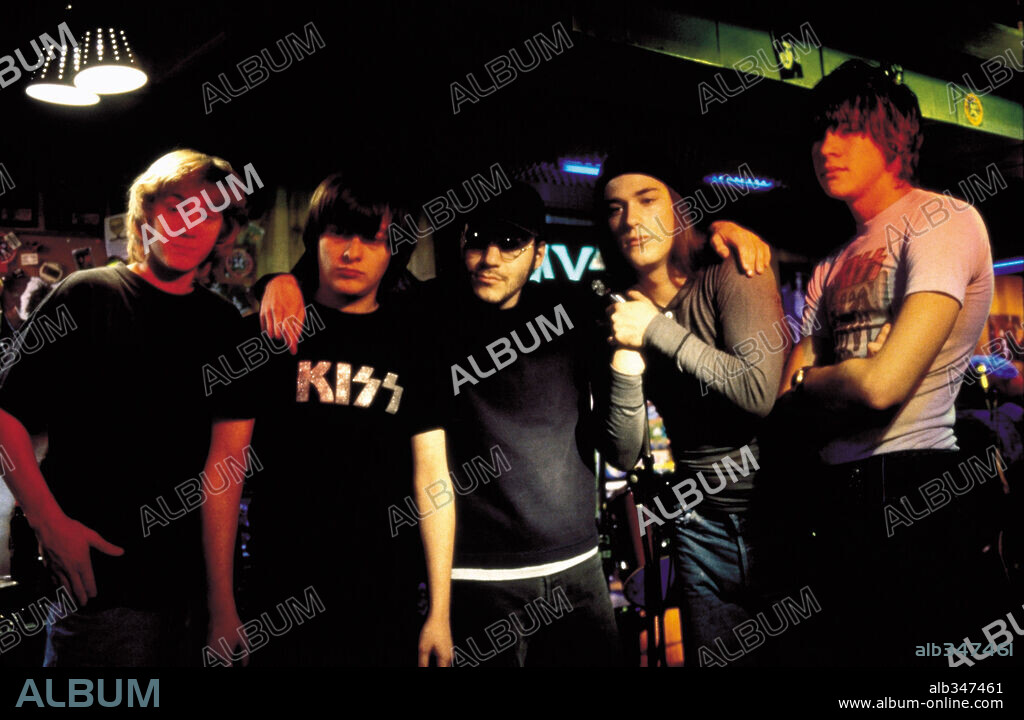 EDWARD FURLONG, GIUSEPPE ANDREWS and JAMES DEBELLO in DETROIT ROCK CITY, 1999, directed by ADAM RIFKIN. Copyright NEW LINE CINEMA / HELCERMANAS-BENGE, CHRIS.