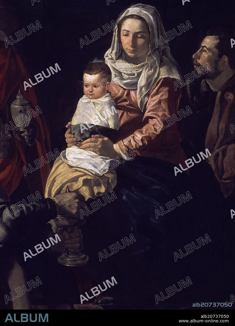 DIEGO VELAZQUEZ (1599-1660). ADORACION DE LOS REYES MAGOS - DETALLE - 1619 - OLEO/LIENZO - 203x125 cm - NP 1166 - BARROCO ESPAÑOL - CONJUNTO 1966.