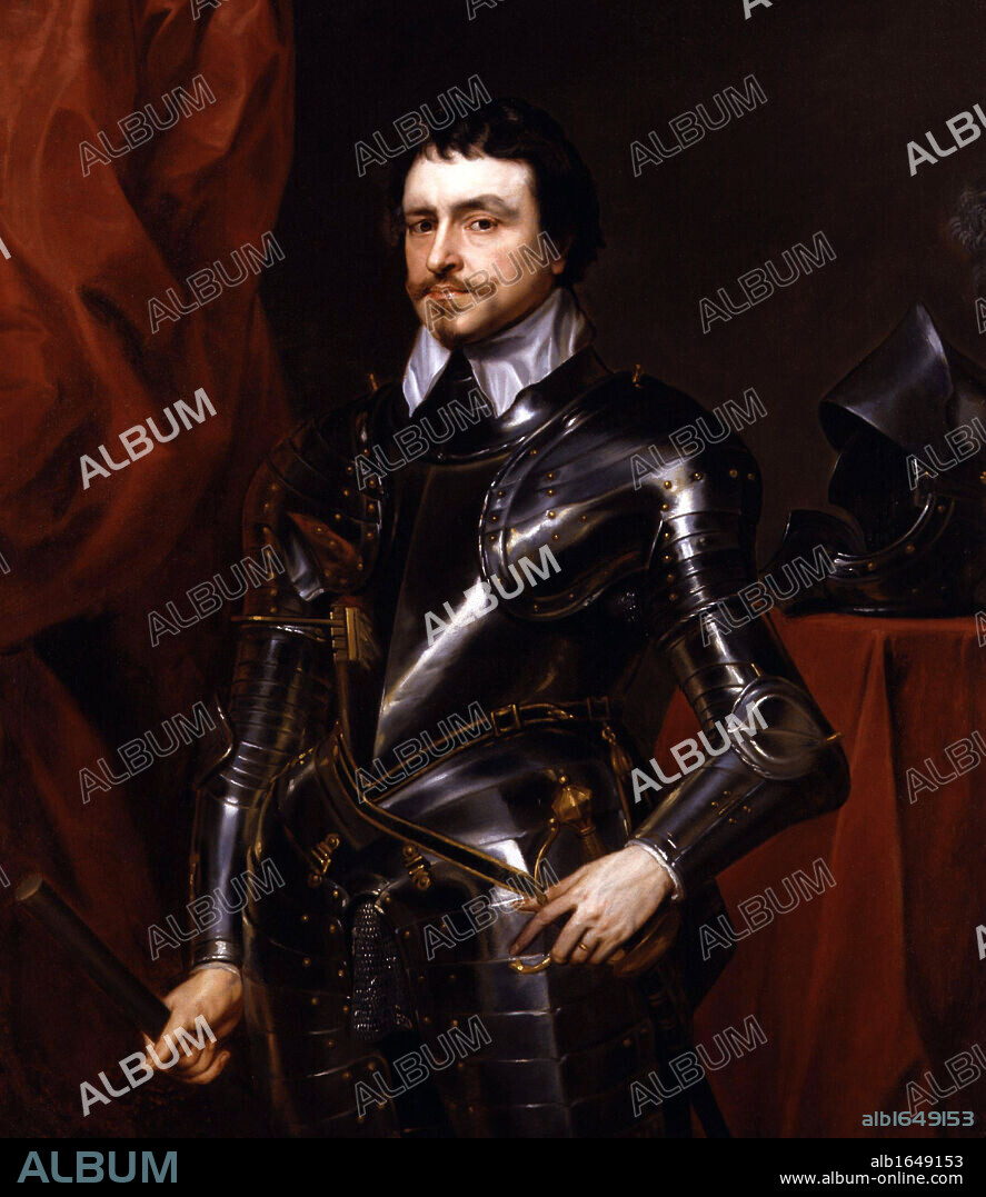 Thomas Wentworth, 1st Earl of Strafford (1593-1641) English statesman, a major figure in the events leading up to the English Civil War  Portrait by Sir Anthony Van Dyck (1599-1641) Flemish artist, English court painter.