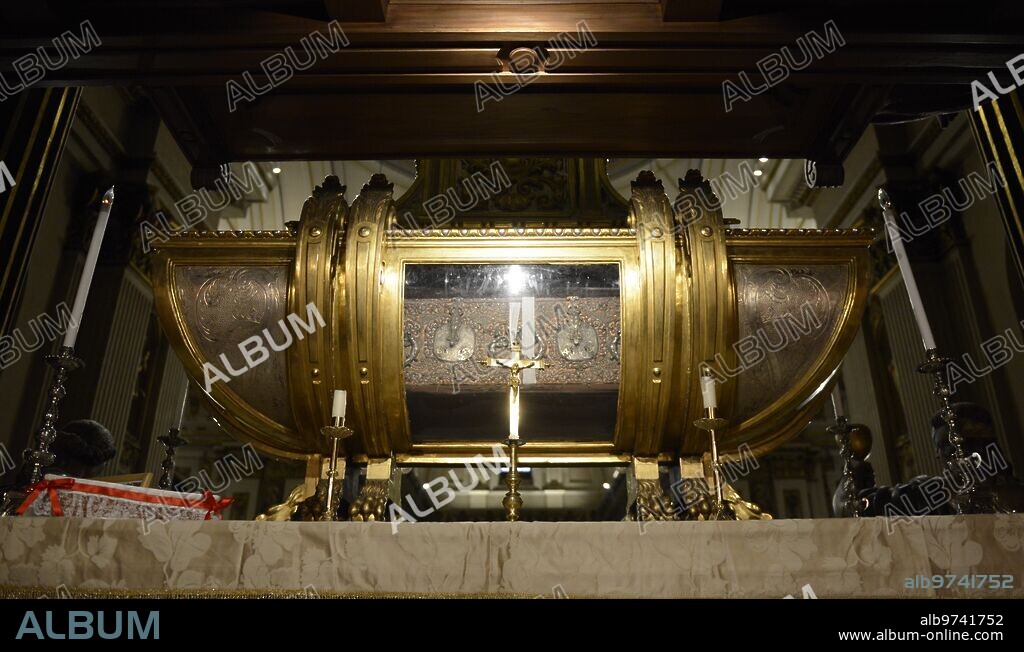 Madrid, 05/09/2016. Report from the Collegiate Church of San Isidro. In the image, the incorrupt body of San Isidro. Photo: Maya Balanya ARCHDC.