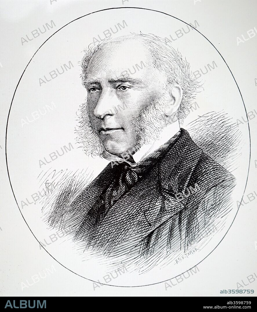 Portrait of John Phillips (1800-1874) an English geologist. Dated 19th century.