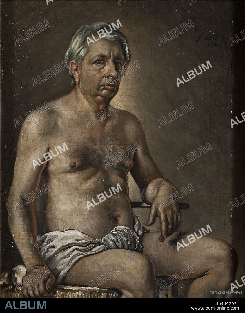 GIORGIO DE CHIRICO. Nude Self-Portrait (Autoritratto nudo).