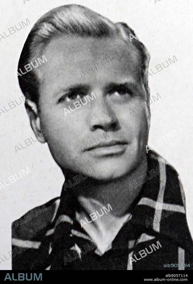 Photograph of Lyle Bettger (1915-2003) an American character actor.