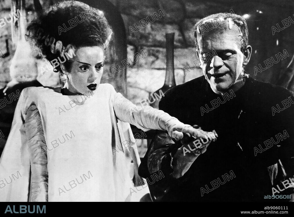 Bride of Frankenstein; a 1935 American science-fiction horror film. Bride of Frankenstein was directed by James Whale and stars Boris Karloff as The Monster. Elsa Lanchester has the dual role of Mary Shelley and the Monster's bride.