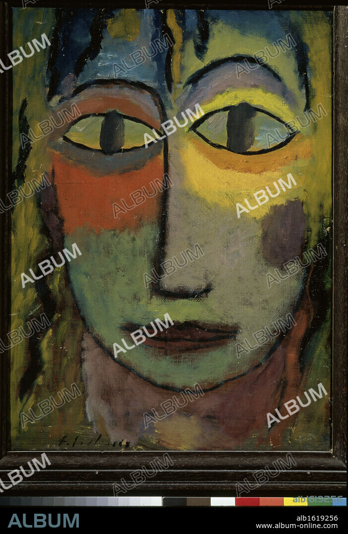 ALEXEI JAWLENSKY. Head Of Medusa by Alexej von Jawlensky, 1923, 1867-1941, France, Lyon, Musee des Beaux-Arts.