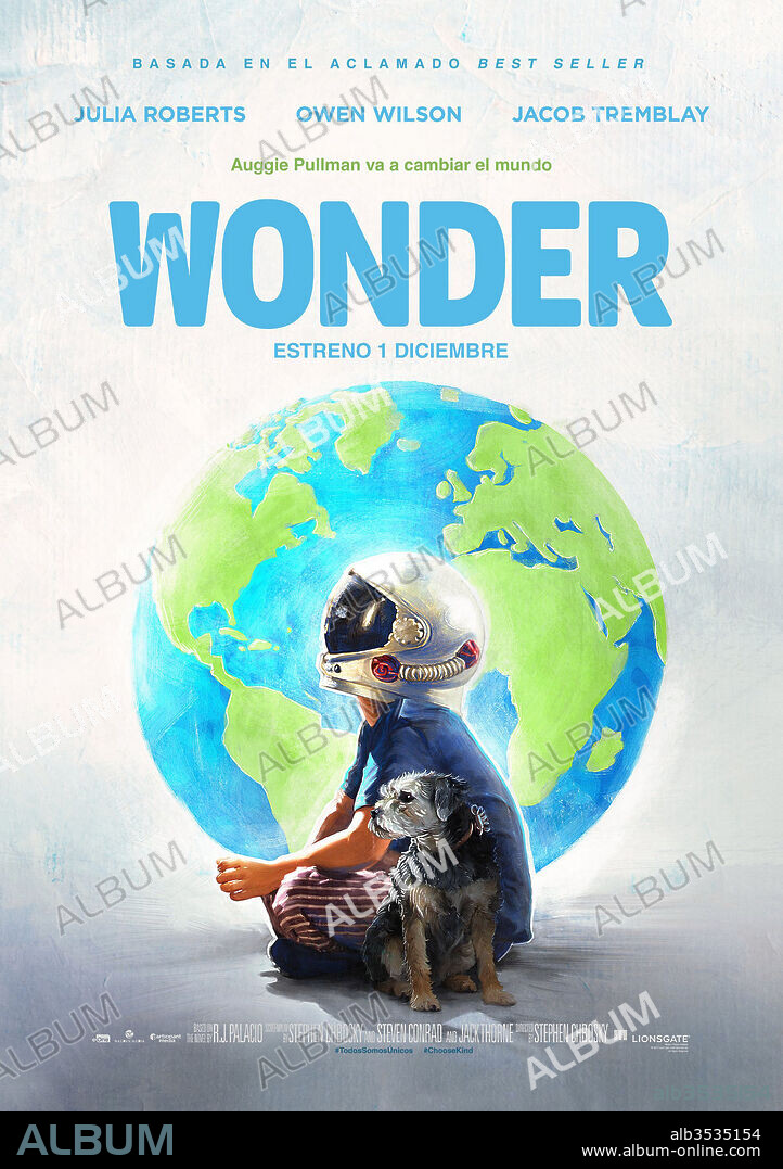 Affiche de WONDER, 2017, réalisé par STEPHEN CHBOSKY. Copyright LIONSGATE/MANDEVILLE FILMS/PARTICIPANT MEDIA/WALDEN MEDIA.