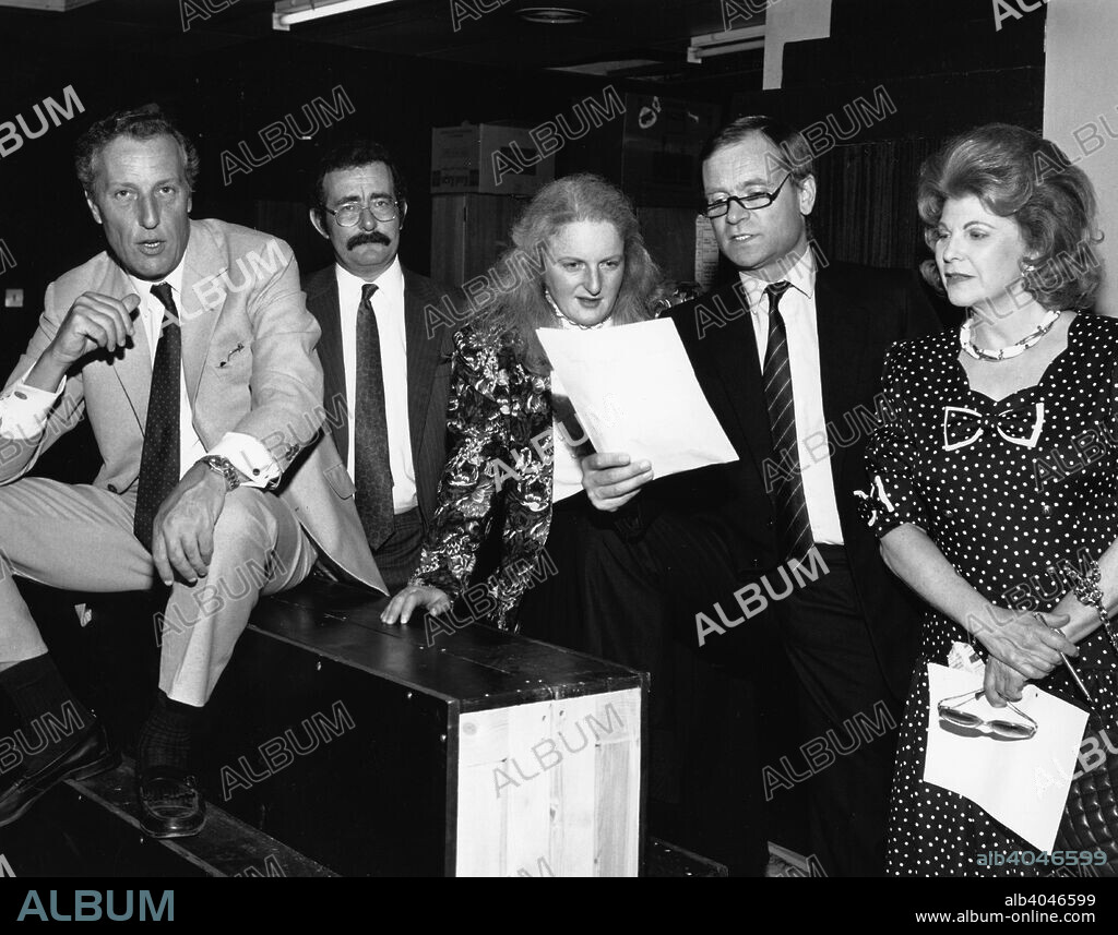 Frederick Forsyth (1938- ), Robert Winston (1940- ), Rabbi Julia Neuberger, Jeffrey Archer (1940- ), and Sally Oppenheim.