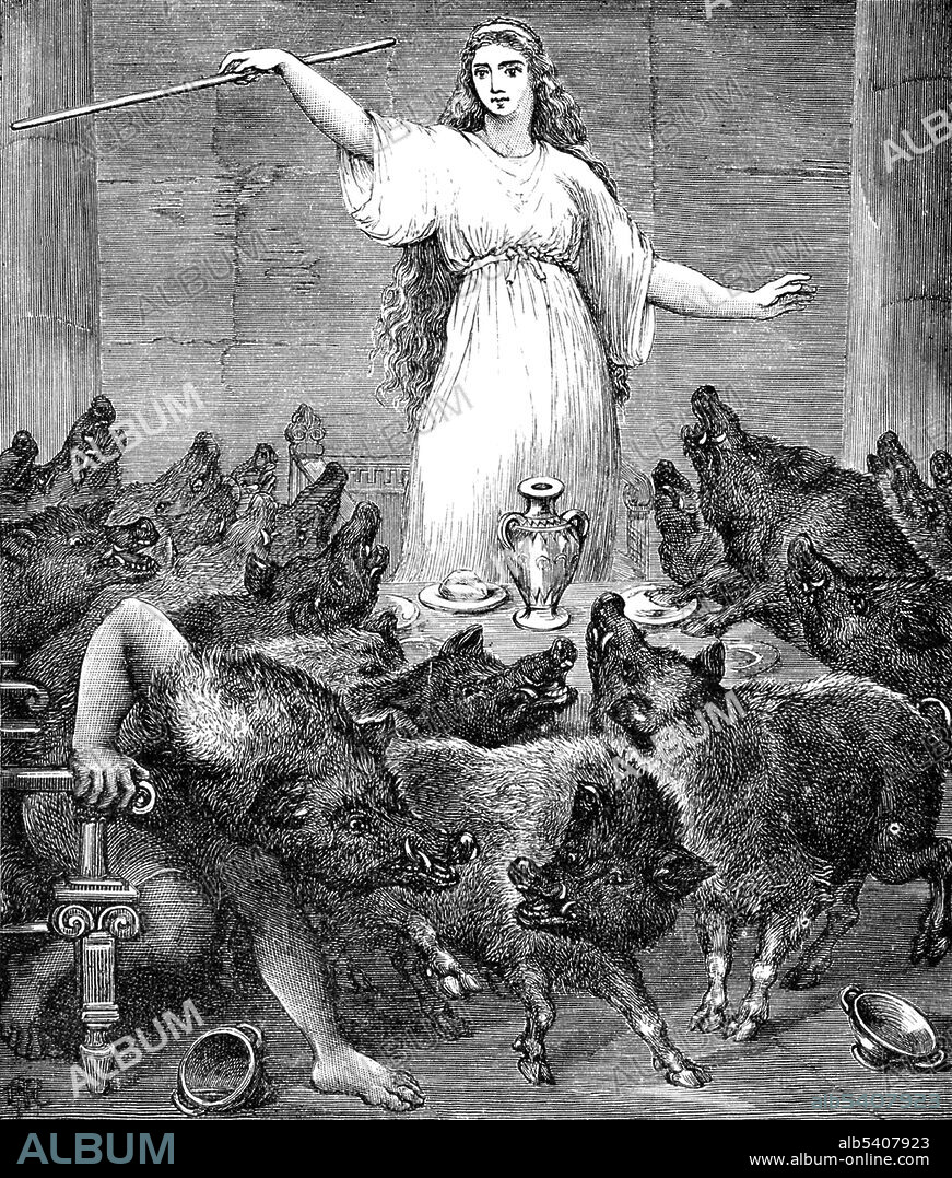 The Odyssey, Circe Changes Odysseus Crew to Swine