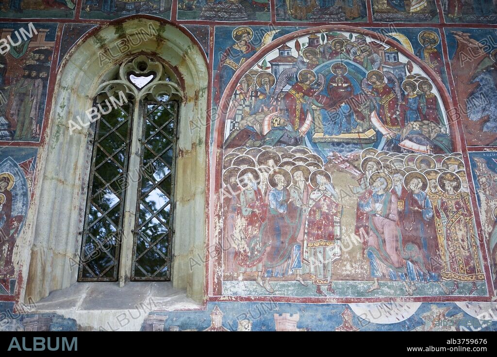 Humor Monastery, UNESCO World Heritage Site, Gura Humorului, Bucovina, Romania, Europe.