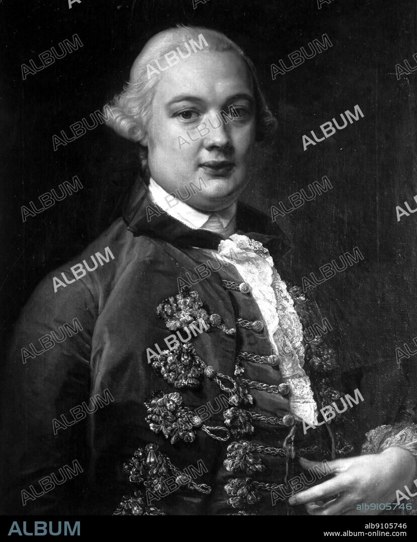 James Bruce of Kinnaird (1730-1794) as a confident young man, painted by Pompeo Girolamo Batoni (1708-1787), Italian painter. The African Adventure - A History of Africa's Explorers by Timothy Severin page 109.