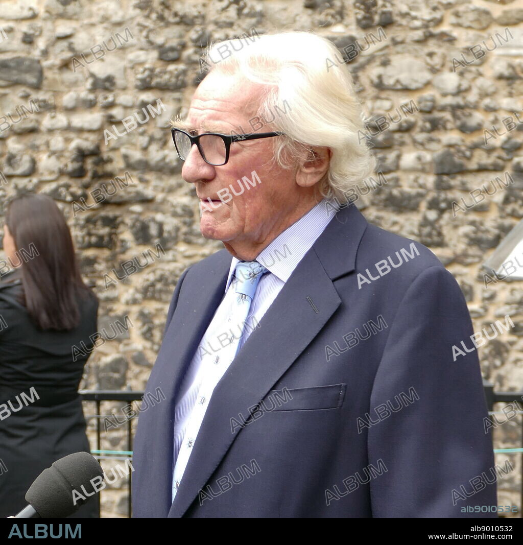 Lord Heseltine arrives to give media interviews, after returning to parliament after the prorogation was annulled by the Supreme Court. 25th September 2019. Michael Heseltine, Baron Heseltine, (born 1933), British politician and businessman. Heseltine served as a Conservative Member of Parliament from 1966 to 2001, and was a prominent figure in the governments of Margaret Thatcher and John Major, including serving as Deputy Prime Minister under the latter.