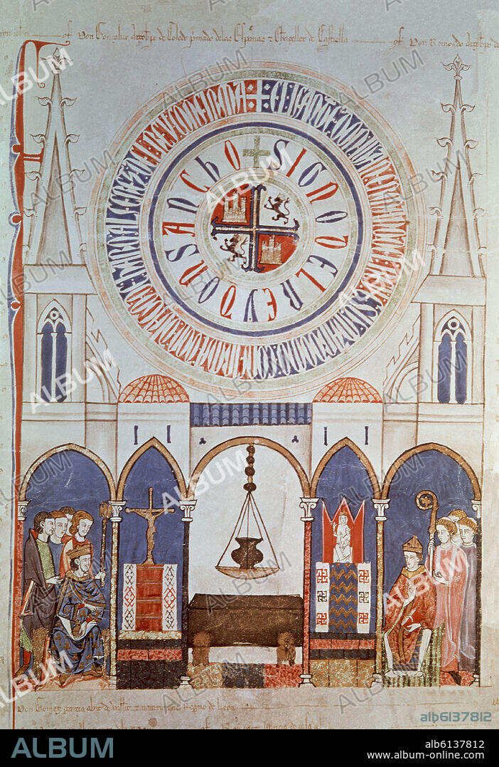PRIVILEGIO RODADO - SANCHO IV EL BRAVO REY DE CASTILLA, ELIGE SEPULTURA EN TOLEDO - 1285 (CONJ 26386).