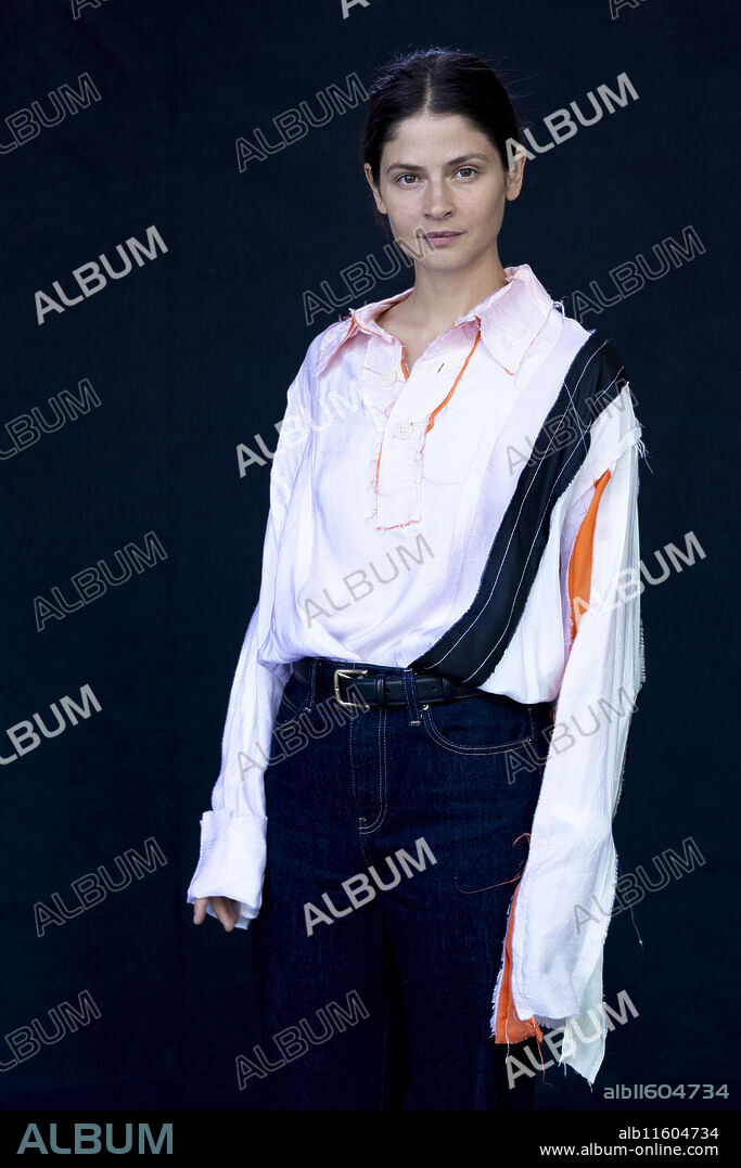 Alba Galocha Poses portrait session during the promotion of Justicia artificial, at Cines Verdi on September 10, 2024 in Madrid, Spain.