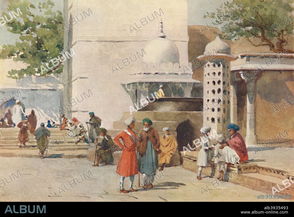 'The Cauldron at the entrance to the Dargah, Ajmere', c1880 (1905). From The High-Road of Empire, by A. H. Hallam Murray. [John Murray, Ablemarle Street, London, 1905].