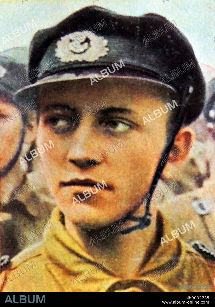 Aryan male type. Nazi supporter from Germany 1923.