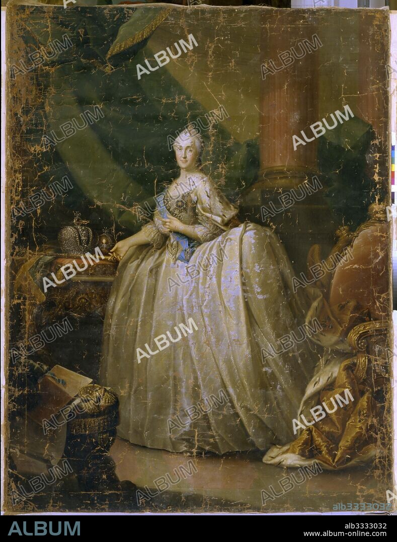 HEINRICH BUCHHOLZ. Portrait of Empress Catherine II (1729-1796).