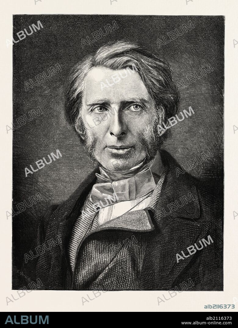 John Ruskin, 8 February 1819 – 20 January 1900, was the leading English art critic of the Victorian era, also an art patron, draughtsman, watercolourist, a prominent social thinker and philanthropist. ENGRAVING 1882.