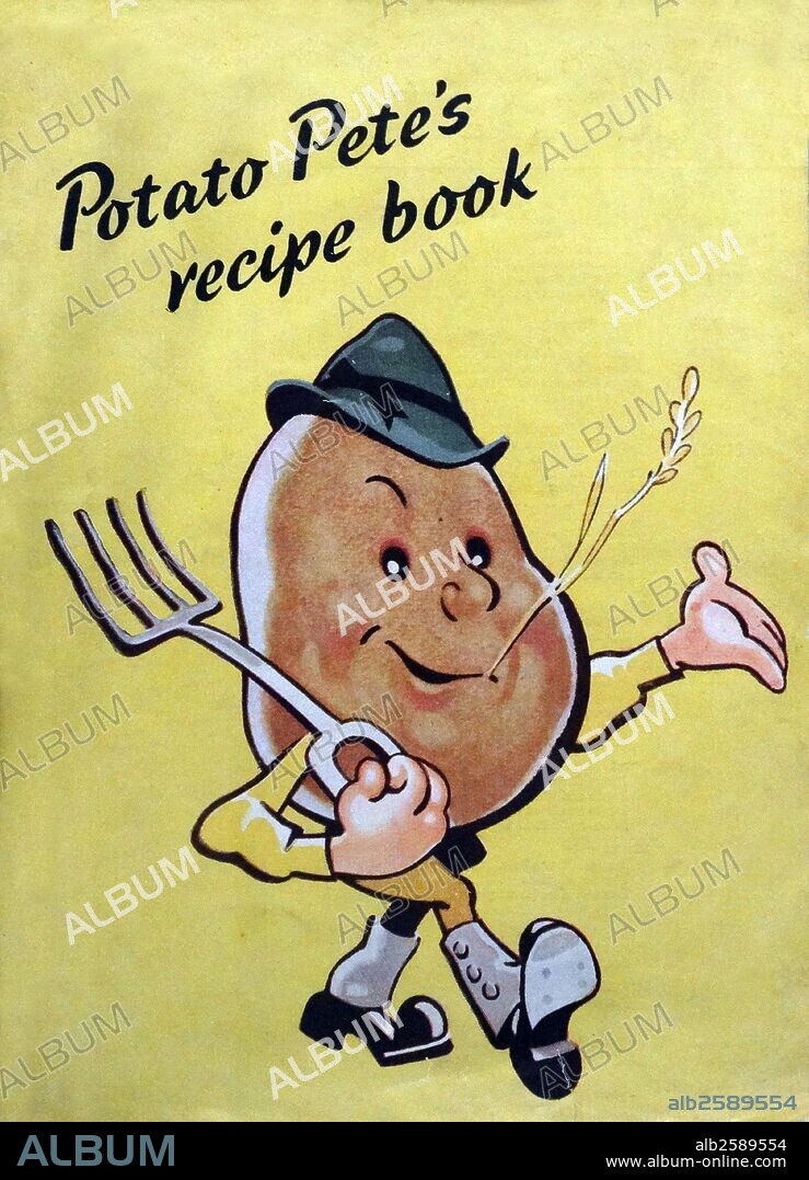 "Potato Pete's Recipe Book" produced by the Ministry of Food in the 1940s. Contains 12 pages of recipes for potatoes.